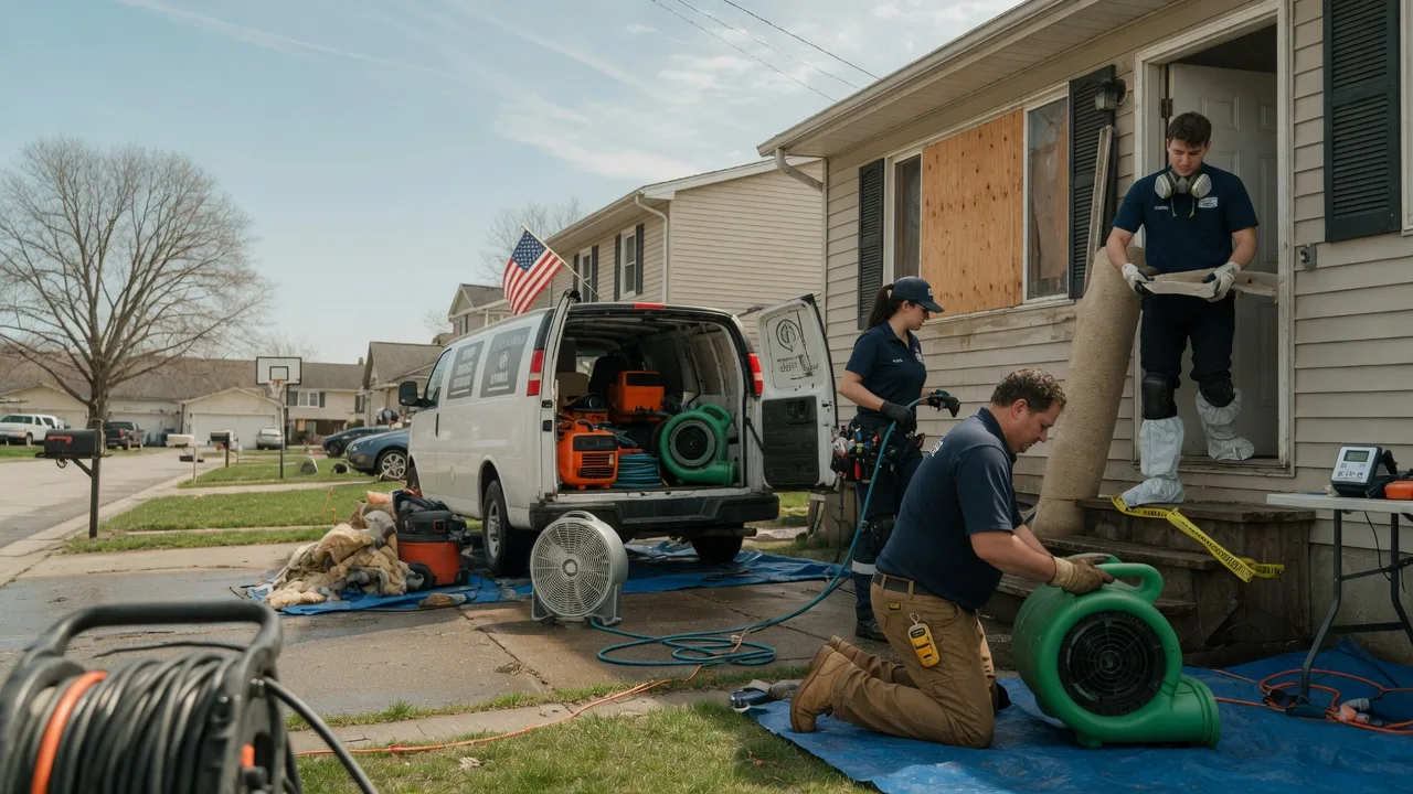 Water Damage Restoration in Roberts, IL near me